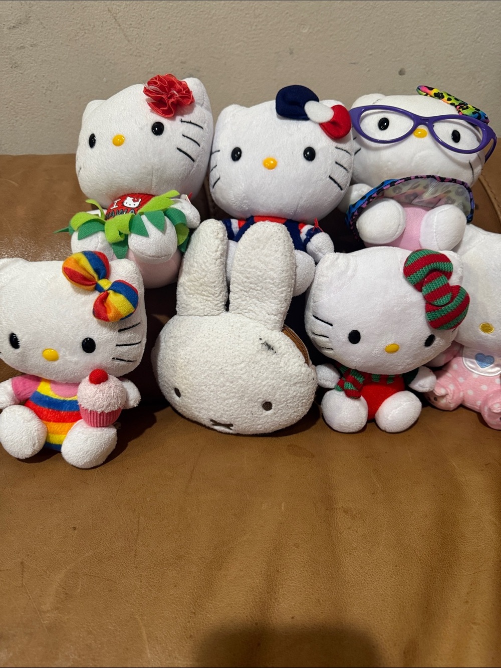 Hello Kitty Plush Collection - White Plush with Multicolor Accessories